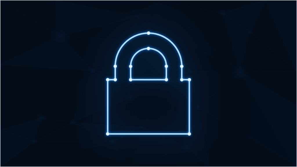 Free padlock neon cybersecurity vector