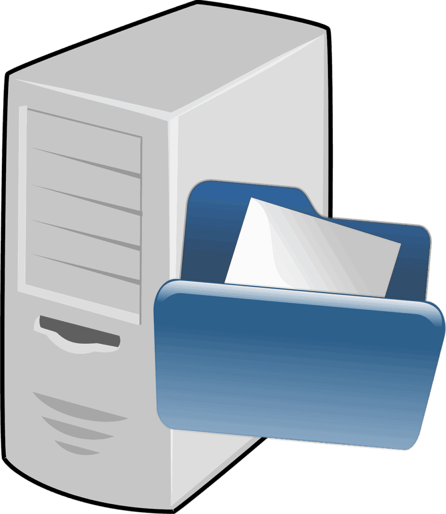 Free computer file network vector