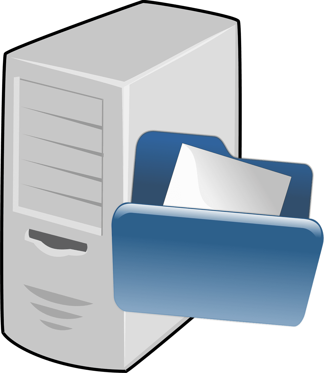 Free computer file network vector