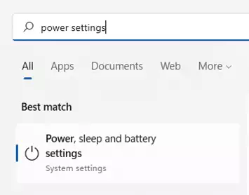 Power Settings